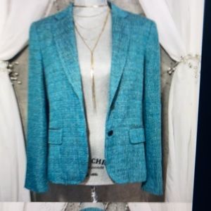 Rag and Bone Turquoise Tweed blazer size 2